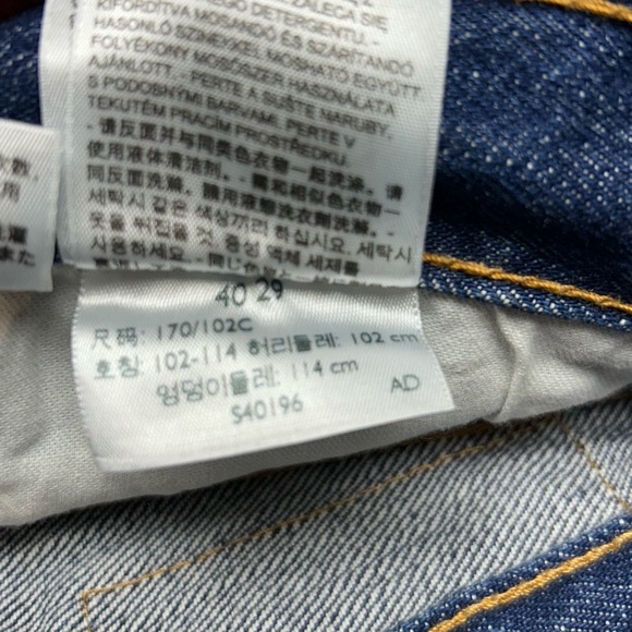 Men’s Original 501 Levi’s Button fly Jeans Size 40x29 - Picture 3 of 5